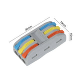 10pcs Wire Connectors Compact Splicing Connectors Cable Connector Set Lever Lock Connectors Universal Wiring Cable Connector