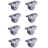 8 Pcs Mute Chair Caster Wheels Heavy Duty Chair Rollers Universal Casters