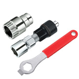 WINOMO Professional Bike Cycle Crank Extractor Puller Bottom Bracket Remover Removal Spanner Repair Tools Kit