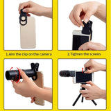 32X Phone Lens Portable Camera Macro Zoom Lenses for Iphone 12 11 Pro Max for Samsung Fish Eyes Lens for Phone