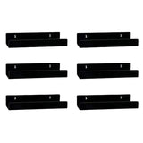 LP Vinyl Record Holder Stand 6 Pack Acrylic Album Shelf Wall Mount Display for Your Favorite LP Records