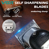 VGR Adjustable Hair Clipper Professional Electric Hair Trimmer Cordless Beard Hair Cutting Machine for Men Rechargeable USB