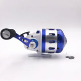 Fishing Reels for Slingshot Shooting Speed Ratio 3.6:1 BL35 Fishing Wheel Fish Dart Closed Metal Coil Outdoor Hunting