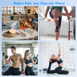 Round Tens Machine 20 Levels EMS 808nm Laser Therapy Device 4 Pairs Muscle Stimulator Electrode Pads Acupuncture Body Massage
