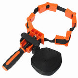 Woodworker Photo Frame With Strap Clamp Holder Miter Vise Ratchet Angle Clamp Band Tool 25mm*4m 35 Degree To 135 Degree Orange