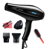 Powerful Professional Salon Hair Dryer Blow Dryer Electric Hairdryer Hot/Cold Wind with Air Collecting Nozzle D40