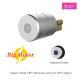 Tuya Zigbee Optional Smart Remote Control Automatic EU Cylinder Lock Airbnk M501 Big Motor Power Fingerprint Password Lock