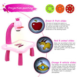 Kid Led Projector Art Drawing Table Toys Child Smart Painting Board Desk Baby Educational Learning Paint Tools Montessori Toys