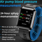 P60 Smartwatch Air Pump Airbag True Blood Pressure Oxygen Temperature Heart Rate Monitor Medical Sphygmomanometer Smart Watch