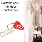 Portable Door Lock Lockdown Double Hole Security Lock Door Extra Lock Inside Door Locker Security Devices