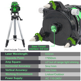 Laser Level Green Radius 2/3/5 Cross Lines Self-Leveling 360 Rotatable Indoor Outdoor Alternating Direct Horizontal Vertical
