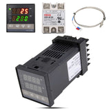 New Intelligent Digital Temperature Controller Kit Alarm REX-C100 110-240V 0-1300 Degree Digital PID With K Type Probe Sensor