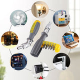 Screwdriver Set Bit, Screwdriver 11 in 1, 180° Rotating Magnetic Screwdriver Set Bit Holder for Household Appliances