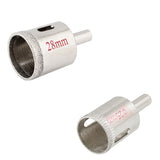2 Pcs Hole Saw :1 Pcs 28Mm Tile Glass Ceramic Hole Saw Diamond Coated &amp; 1 Pcs 25Mm Glass Ceramic Tile Hole Saw Drill Bit Cutter