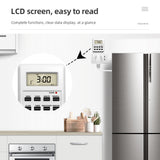 TM03 Digital Timer Switch Socket 24 Hour Cyclic Kitchen Timer Outlet Programmable Timing Socket EU UK AU US BR FR IT TH Plug