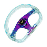 D Shaped 13 inch Auto Acrylic Steering Wheel Drifting Steering Wheel Parts