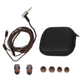 In-ear Monitor Earbuds Stereo HiFi Sound Detachable Cable Noise Isolation Wired Earphone with Microphone for Musicians Singers
