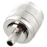 10 Pcs Connector UHF Male Pl259 Plug Crimp RG58 RG142 LMR195 Cable Straight