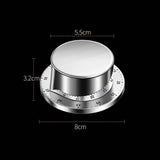 Stainless Steel Kitchen Timer Reminder Mechanism Water Resistance Scale Merchanism Manual Setting for Cooking Baking Gym Working