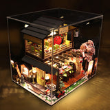 DIY Wooden Dollhouse Chinese Town Architecture Doll Houses Miniatures with Furniture Toys for Children Friend Birthday Gift