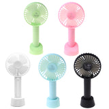 Mini Handheld Fan Portable Rechargeable Battery Operated Cooling Desktop with Base 3 Modes for Home Office Travel Outdoor A0NC