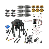 DIY T850 850mm 6-Axle Carbon Fiber Frame Kit 4108 380KV Brushless Motor 40A ESC AT10 Radio W/ 2-Axle Assembled Brushless Gimbal