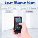Red Light LCD Digital High Accuracy Measure Rangefinder Distance Meter Building Measurement Device Ruler Tester With Backlight