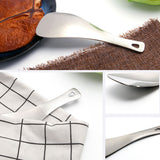 Titanium Rice Spoon Ultralight Eco-friendly Camping Cooking Spatula Shovel Outdoor Spoon for Outdoor Camping Backpacking Picnic