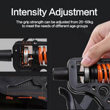 Grip Strength Trainer Hand Grip Strengthener Adjustable Resistance 25-50kg Gripper Fitness Gym Equipment Exerciser Machine