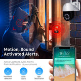 5MP PTZ WIFI IP Camera Outdoor 1080P 4X Digital Zoom Wireless Security CCTV Camera 3MP 2MP Two Way Audio Cloud CCTV Surveillance