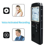 8GB/16GB/32GB Voice Recorder USB Professional 96 Hours Dictaphone Digital Audio Voice Recorder with WAV,MP3 Player T60 1536 Kbps