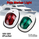 LED Navigation Light Signal Warning Lamp 10V-30V For Marine Boat Yacht Truck Trailer Van Starboard Port Side Light 2Pcs
