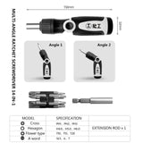 Multi-Angle 5 Times Speed Ratchet Screwdriver Set Bit Head Multi-Function Strong Magnetic Word/Cross Shaped Screwdriver Tools
