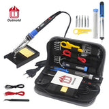 Outmotd 80W Electric Soldering Iron Kit LCD Digital Display Adjustable Temperature Soldering Iron 220V/110V Welding Solder Tools