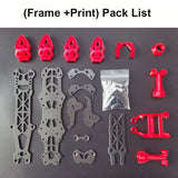MARK4 Mark HD 5 Inch 240mm Frame Kit 3K Carbon Fiber 5mm Arm for FPV Racing Drone RC Quadcopter DIY Freestyle with Print Parts