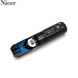 Wireless Tattoo Machine Pen German Motor 1950mAh Lithium Battery Fast Charge Mute Vibration High-Definition LCD Screen Display