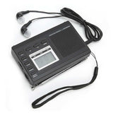 Portable Radio Mini Stereo FM/MW/SW Receiver with Digital Clock 3.5mm Earphone Pocket Radio FM Stereo Radio Receiver