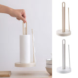 Organizer Rack Durable Paper Towel Stand Bathroom Roll Storage Tissue Kitchen Tools Holder Round