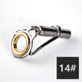 5PCS/Lot Fishing Rod Top Guide 1.6mm-4.6mm Fishing Tackle Rod Tip Repair Kit DIY Eye Rings Tool Accessories