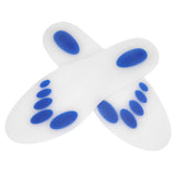 Transparent Silicone Sports Foot Pads Shock Absorption Insole Pain Relief Flat Feet Correction Foot PadS/M/L (42‑44)