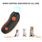 Rechargeable Ultrasonic Dog Repeller Anti Barking Training Device 10m Outdoor Dog Cat Animal Electronic Repeller Dog Accessories