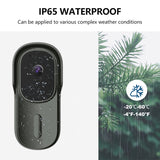Tuya Video Doorbell Wifi Wireless Wired Door Bell DC AC Battery Powered 1080P 2MP Pixel Support For Alexa Google