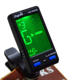 Cherub WST-650GB Professional Guitar Clip on Tuner Chromatic Digital Tuner Large Clear LCD Display for Acoustic Guitar/Bass