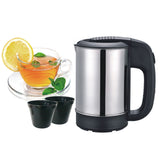 0.5L Mini Electric Kettle Tea Coffee Stainless Steel 1000W Portable Travel Water Boiler Pot For Hotel Family Trip