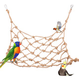 Bird Swing, Parrot Cage Toys Swing Hanging Play For Greys Parakeet Cockatiel Conure Pet Climbing Rope Net Bird Ladder Toys