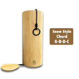 Bamboo Wooden Wind Chimes Windchime for Outdoor Garden Patio Home Decoration Meditation Relaxation Chord G-B-D-C