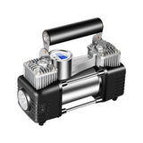 12V Heavy Duty Double Cylinder Electric Portable Inflator Portable Air Compressor LED with Digital Display