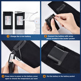 4000mAh Winter Warm Outdoor Socks Thermal Heating Sock Three Modes Elastic Comfortable Water Resistant Electric Warm Sock Ski