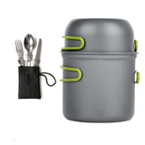 Ultralight Camping Cookware Portable Outdoor Camping Pot 1-2 People Picnic Barbecue Pot Single Picnic Cooking Pots Set