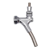 Chrome Extended Spout Beer Faucet Standard US Draft Beer Tap Homebrew Kegging Equipment